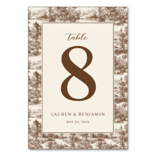 Numeração De Mesa Símbolo de Infinito em Sepia Elegante