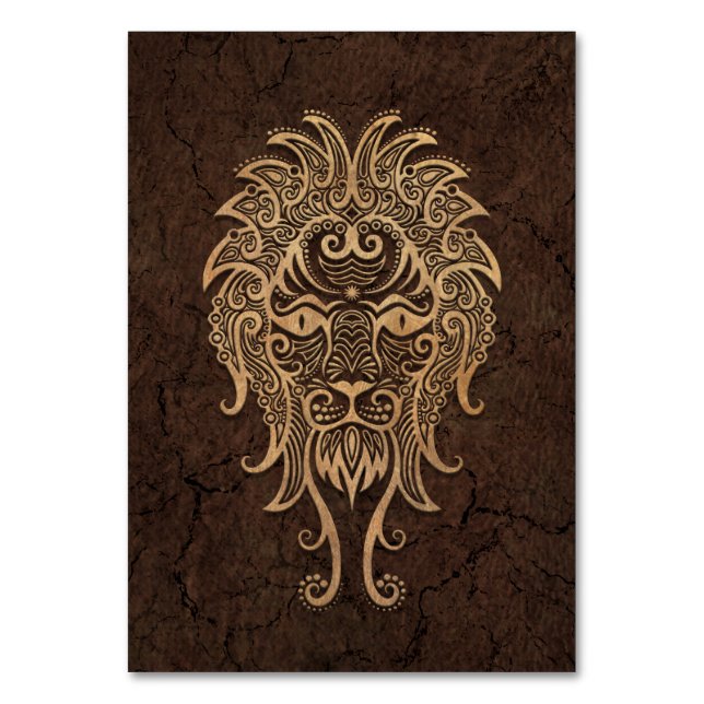 Numeração De Mesa Símbolo Russo Leo Zodiac em Efeito Pedone (Frente)