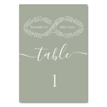 Simples elegante romântico do sábio infinito