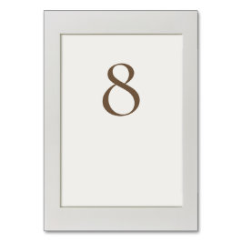 Numeração De Mesa Simples enquadrado