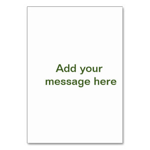 Numeração De Mesa Simples minimal verde adicione seu texto nome foto