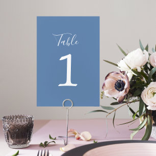 Numeração De Mesa Simplicidade Verdadeira 1 Casamento Denim Número d