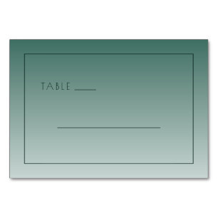 Numeração De Mesa Sinal de Mesa Minimalista Azul Calmo
