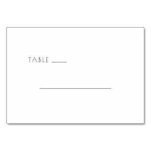 Numeração De Mesa Sinal de Mesa Preto e Branco Minimalista
