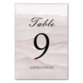 Numeração De Mesa sinal de número da mesa de casamento abstrato poei