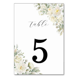 Numeração De Mesa Sinal de Número de Mesa de Casamento com Rosas Bra