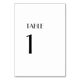 Numeração De Mesa Sinal de Números de Tabelas de Arte Moderna Minima