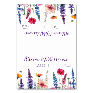 Numeração De Mesa Sinfonia de Cards-Wildflower-