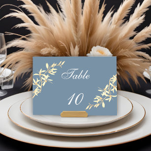 Numeração De Mesa Sinfonia Floral de eterno no Casamento Azul