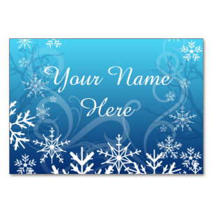 Numeração De Mesa Snowdrift congelado do Ártico Personalizado