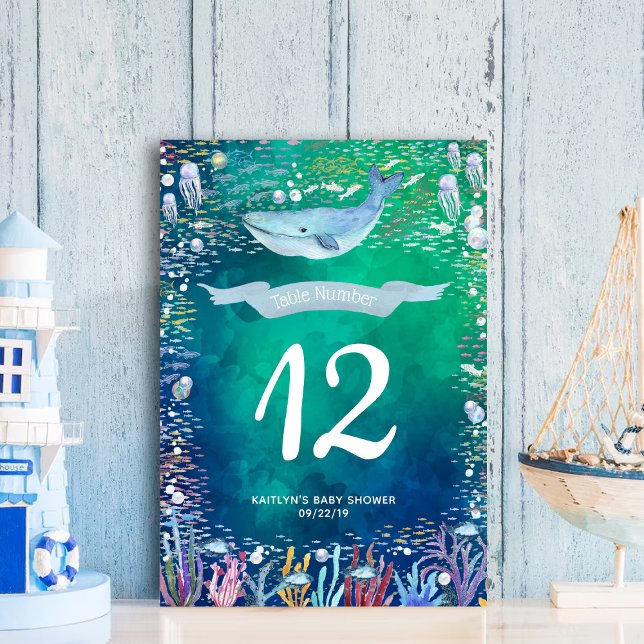 Numeração De Mesa Sob a Parte Temida do Oceano Marítimo (Criador carregado)