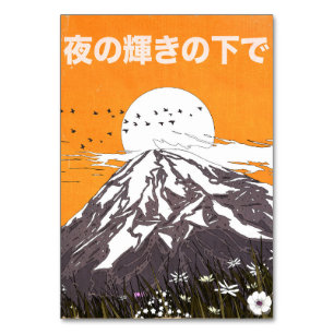 Numeração De Mesa sob o brilho da noite