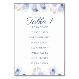 Numeração De Mesa Soft Oyster Minimalist Seating Cards