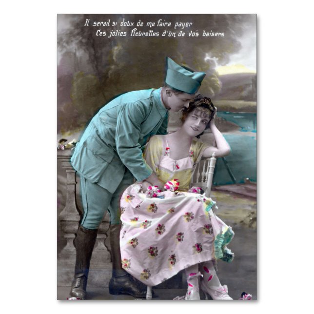 Numeração De Mesa Soldado e Lover (Frente)