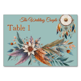 Numeração De Mesa Sonhadores em tema boêmico