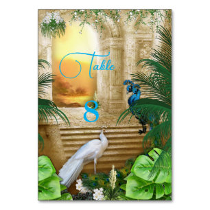 Numeração De Mesa Sonhos de Casamento do Templo Real do ouro