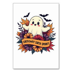 Numeração De Mesa Sorta Sweet Sorta Spooky Halloween Ghost Fall Love