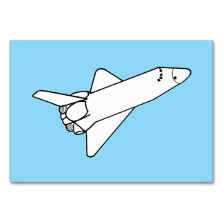 Numeração De Mesa Space Shuttle Flying Reading Flashcards