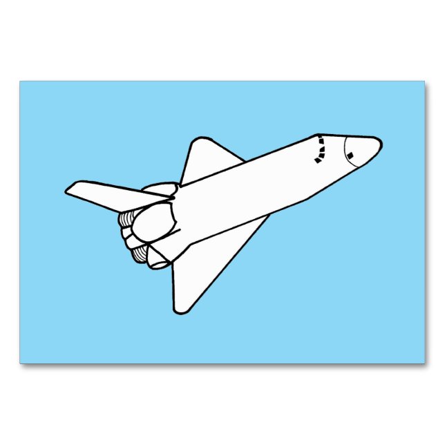 Numeração De Mesa Space Shuttle Flying Reading Flashcards (Frente)