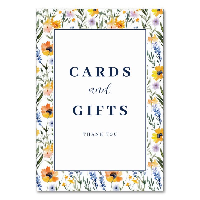 Numeração De Mesa Spring Floral Wedding (Frente)