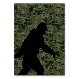 Numeração De Mesa Squatchin ido para na camuflagem verde-oliva de