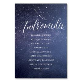 Numeração De Mesa Stars Galaxy Seating Chart Card Andromeda
