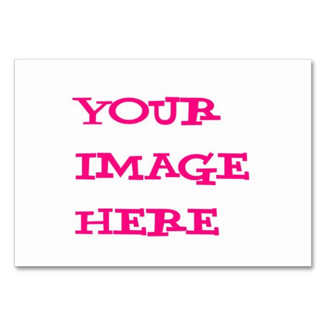 Numeração De Mesa Sua placa de Mesa Design Here (Frente)