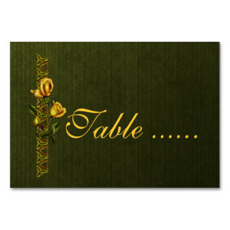 Numeração De Mesa Suíte ouro Rosa de Casamento