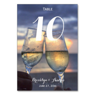 Numeração De Mesa Sunset Personalizado Nos Números Da Mesa De Casame