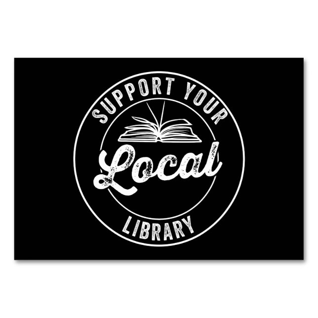 Numeração De Mesa Suportar o Magnet da Biblioteca Local (Frente)