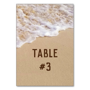 Numeração De Mesa Surf de Casamento de Praia 
