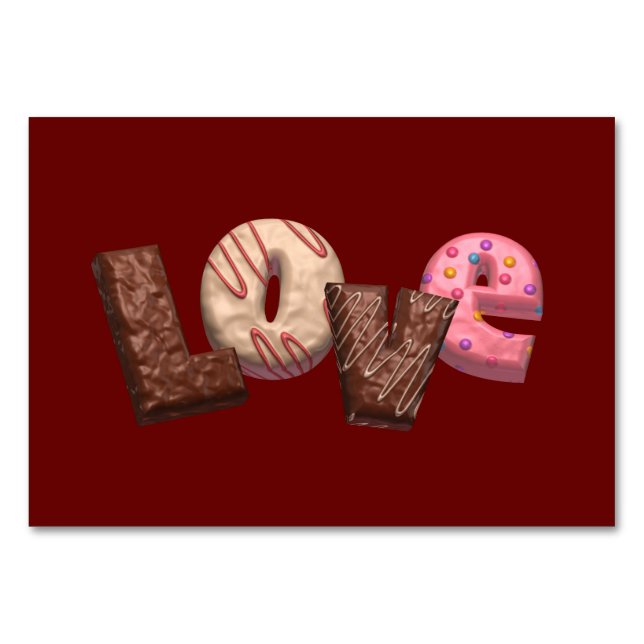 Numeração De Mesa Sweet Lover (Frente)