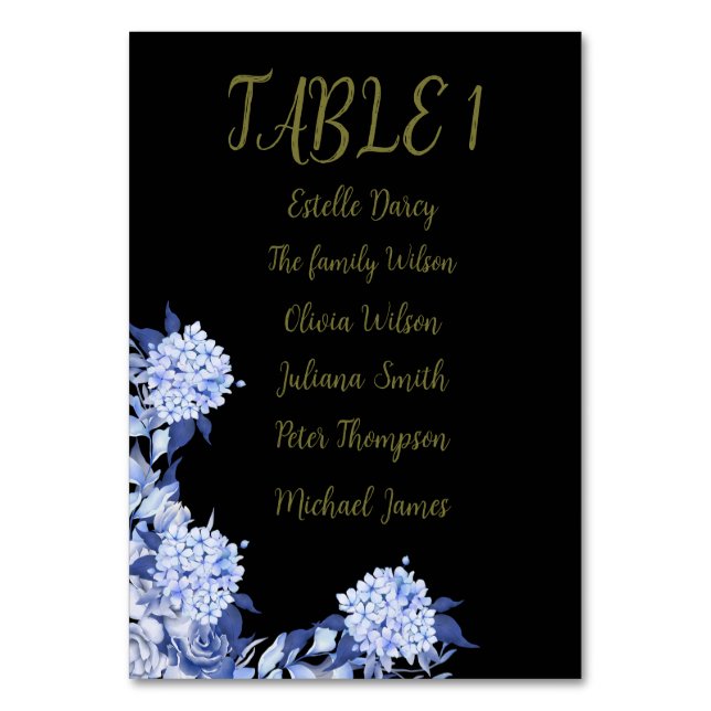 Numeração De Mesa Sweet Shower Autumn Floral Wedding (Frente)