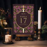 Numeração De Mesa Sword & Shield Medieval Fantasy Casamento Monogram<br><div class="desc">Celebrar com esta design de Monograma Real Sword & Shield da Fantasia Medieval. Esta design é perfeita para casais que buscam uma estética de fantasia medieval real, mas moderna. A design na parte de trás do convite NÃO é uma folha de ouro real. Os itens são impressos exatamente como aparecem...</div>