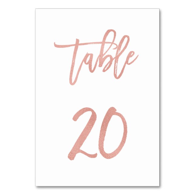 Numeração De Mesa Tabela de Casamento Dourado de Rosa de Fairytale M (Frente)