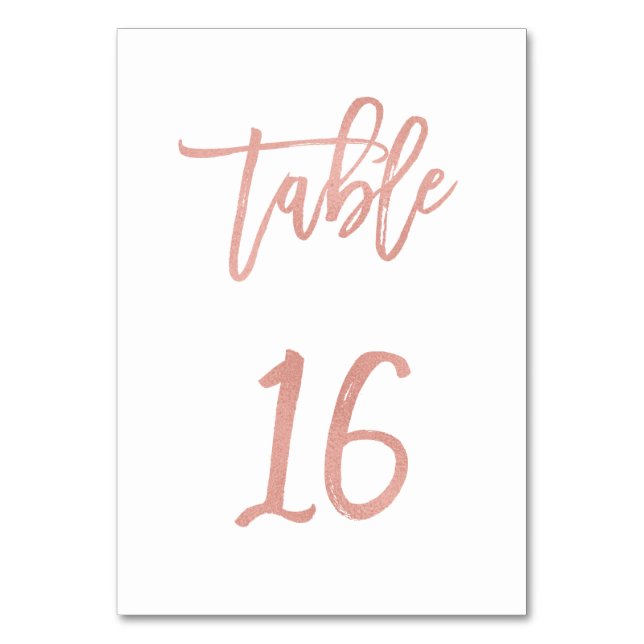 Numeração De Mesa Tabela de Casamento Dourado de Rosa de Fairytale M (Frente)