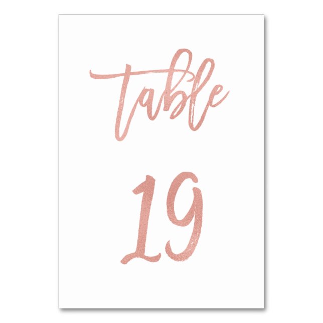 Numeração De Mesa Tabela de Casamento Dourado de Rosa de Fairytale M (Frente)