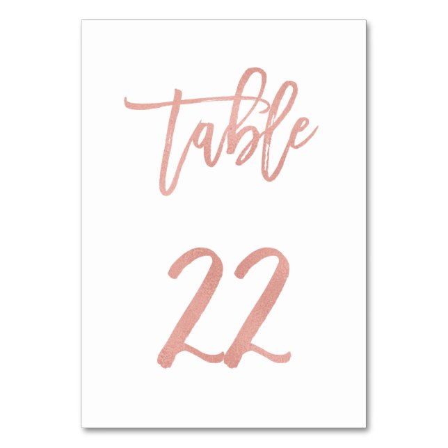 Numeração De Mesa Tabela de Casamento Dourado do Rosa de Fairytale M (Frente)