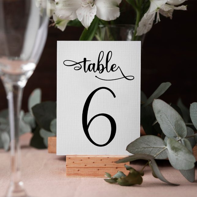 Numeração De Mesa Tabela número 3.5x5 sinal de casamento | MESA 6 (Criador carregado)