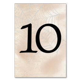 Numeração De Mesa Tabelas de Pequeno Casal Spooky Número 10