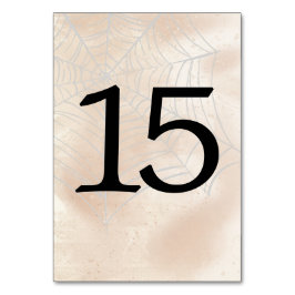 Numeração De Mesa Tabelas de Pequeno Casal Spooky Número 15