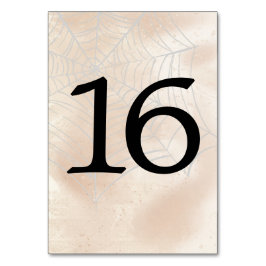 Numeração De Mesa Tabelas de Pequeno Casal Spooky Número 16