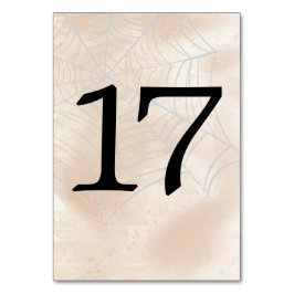 Numeração De Mesa Tabelas de Pequeno Casal Spooky Número 17