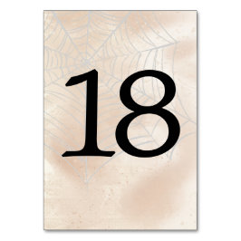 Numeração De Mesa Tabelas de Pequeno Casal Spooky Número 18