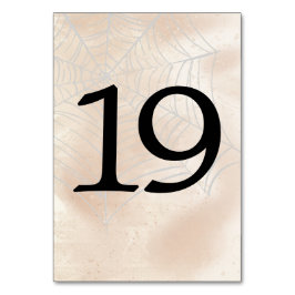 Numeração De Mesa Tabelas de Pequeno Casal Spooky Número 19