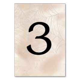 Numeração De Mesa Tabelas de Pequeno Casal Spooky Número 3