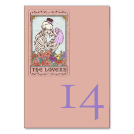 Numeração De Mesa Tabelas De Tarot Gótica Núm. De Tabelas De Casamen