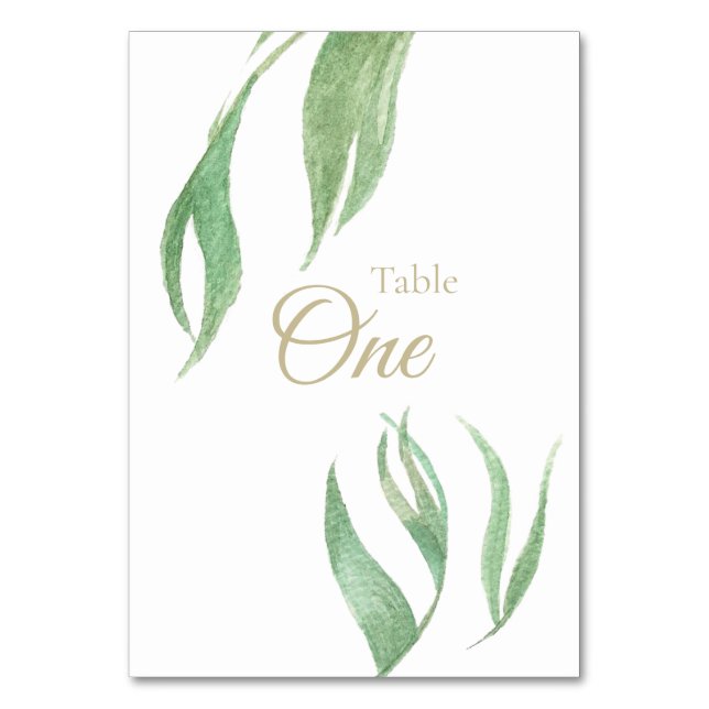 Numeração De Mesa Table Card (Frente)