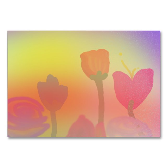 Numeração De Mesa Tablecard horizontal de 3,5" x 5", Basic (Frente)