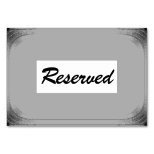Numeração De Mesa Tablecard Horizontal de 3,5" x 5" revertida